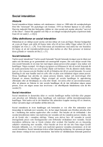 Social interaktion