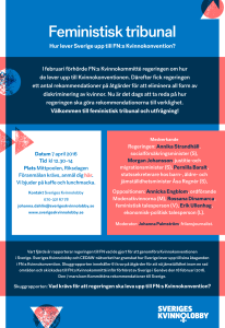 Feministisk tribunal - Sveriges Kvinnolobby