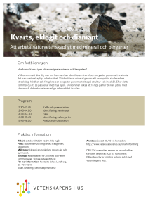 Kvarts, eklogit och diamant