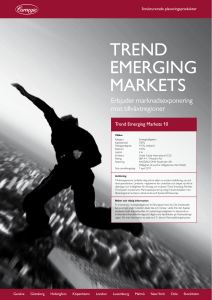 trend emerging markets