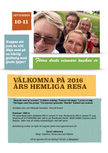 inbjudan hemliga resan 2016