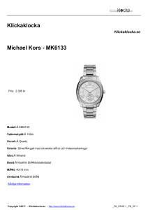 Klickaklocka Michael Kors