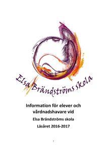 Information för elever och vårdnadshavare vid