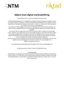 Säljare inom digital marknadsföring