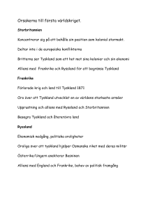 Orsakerna till första världskriget.