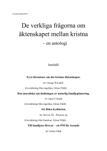 De verkliga frågorna om äktenskapet mellan kristna