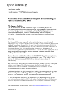 Planen mot kränkande behandling och