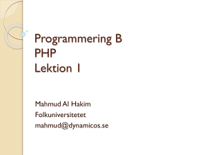 php - DynamicOS Web Academy