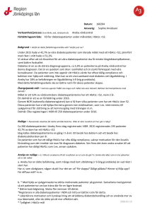 Få fler diabetespatienter under målvärdet, HbA1c>52