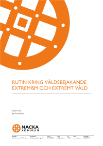 rutin kring våldsbejakande extremism och extremt