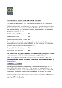 Medlemsavgifter 2016-17