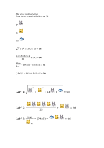 2:! 20 + = 60$ $ LAPP$3:$ − 79×5