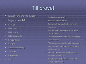 Till provet - Science