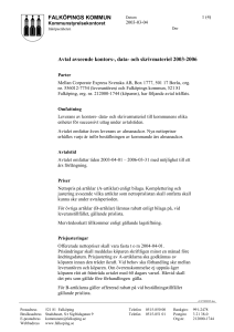 Avtal avseende kontors-, data- och skrivmateriel 2003-2006