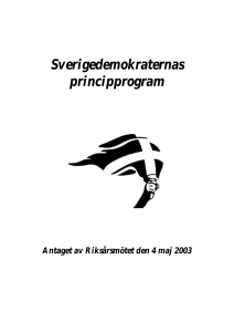 Sverigedemokraternas principprogram - SD