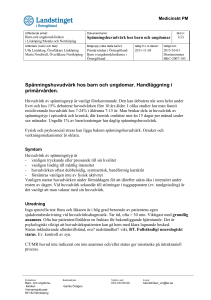 Spänningshuvudvärk hos barn och ungdomar. Handläggning i
