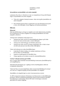 INTERPELLATION 2005-06-22 Interpellation om jämställdhet och