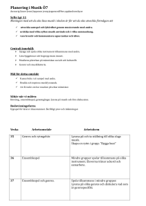 Planering i Musik Ö7