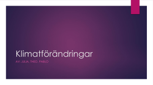Klimatförändringar