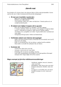 Järnrik mat