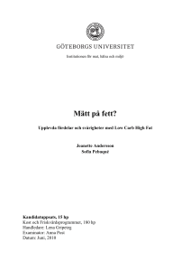 Mätt på fett? - GUPEA - Göteborgs universitet