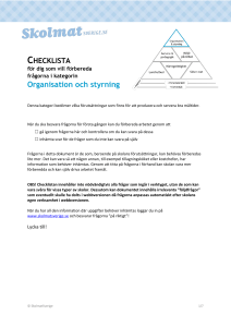 Organisation och styrning