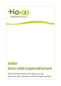 Inför överviktsoperationen