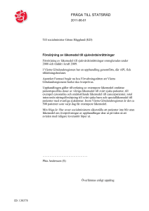 Försörjning av läkemedel till sjukvårdsinrättningar