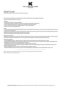 Monteringsanvisning