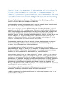 Principer för att utse ledamöter till valberedning och