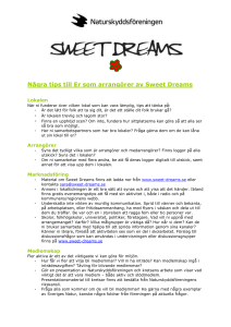 Arrangörsguide, krettsar - Word