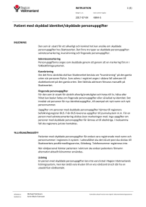 Patient med skyddad identitet/skyddade personuppgifter
