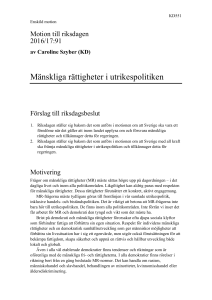 Mänskliga rättigheter i utrikespolitiken