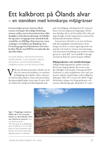 Ett kalkbrott på Ölands alvar - Svenska Botaniska Föreningen