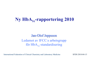 HbA1c i Sverige