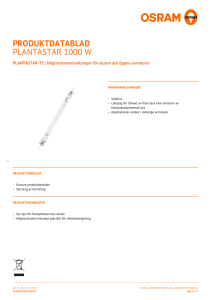 produktdatablad plantastar 1000 w