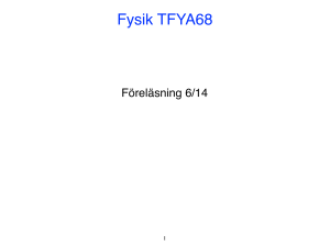 Fysik TFYA68