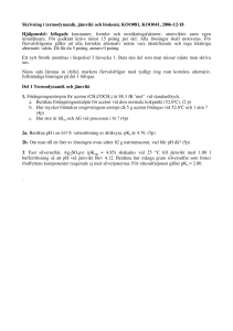 Skrivning i termodynamik, jämvikt och biokemi, KOO081, KOO041