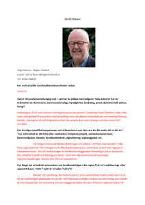 Olof Eriksson Organisation: Region Halland e