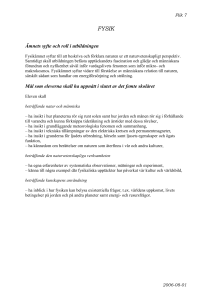 PILGRIMSSKOLANS MATTEARBETSPLAN