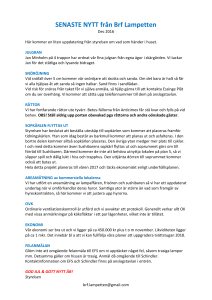 SENASTE NYTT 2016-12