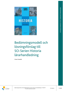Provlektion: Historisk referensram Begreppsförståelse