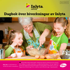 Dagbok över biverkningar av Inlyta