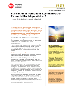 150908 Faktablad Programmet - Myndigheten för samhällsskydd