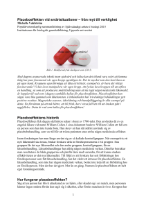 Placeboeffekten vid smärtsituationer – från myt till verklighet