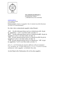 Inlämningsuppgift 1, diff ekvationer MS-Word