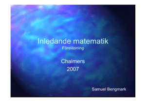 Inledande matematik