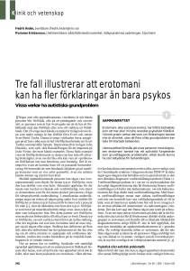Tre fall illustrerar att erotomani kan ha fler