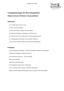 Framgångsstrategier för ökad måluppfyllelse