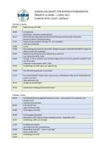svenska sällskapet för reproduktionsmedicin årsmöte 31